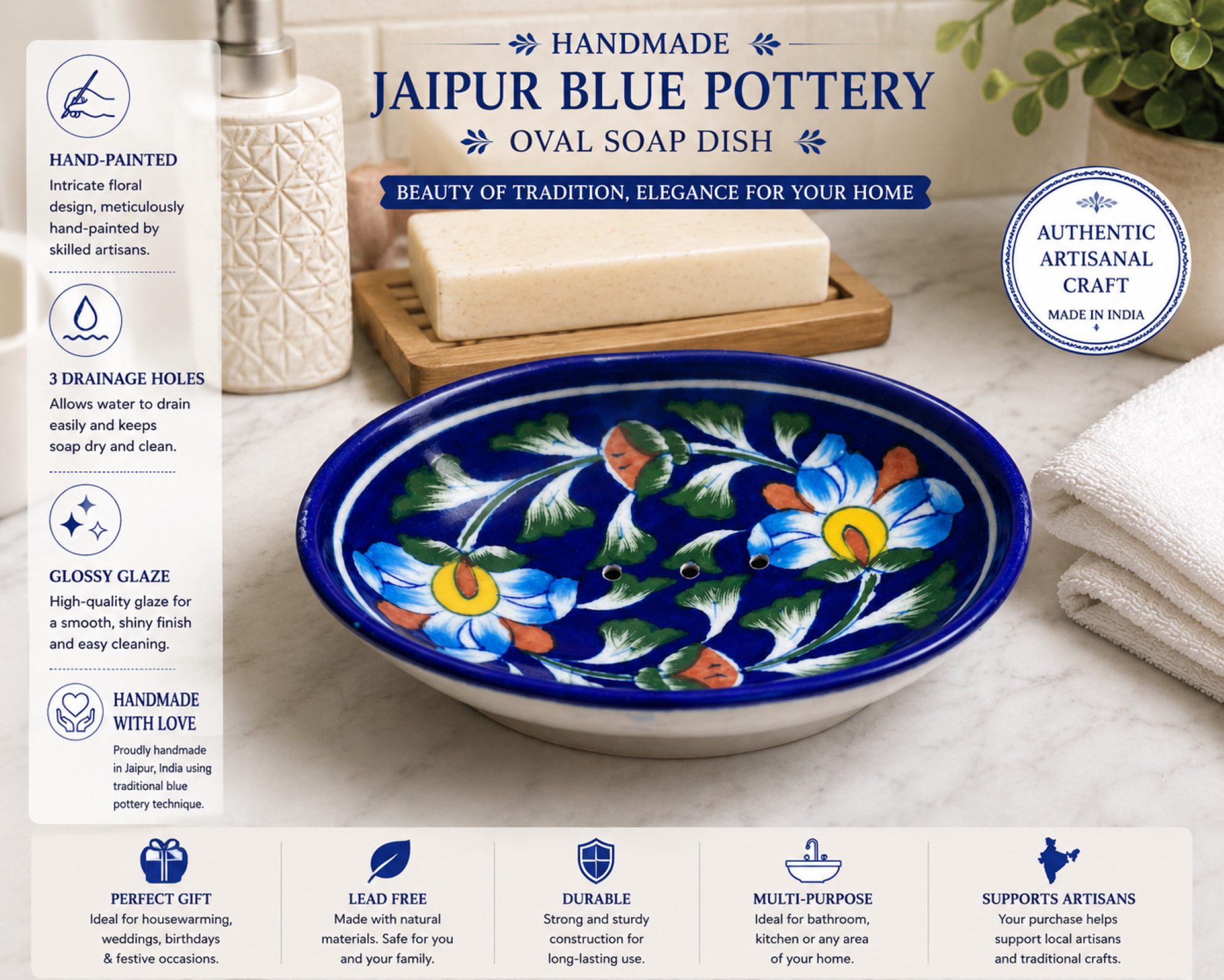 blue pottery soap dish 4 blue pottery soap dish 4