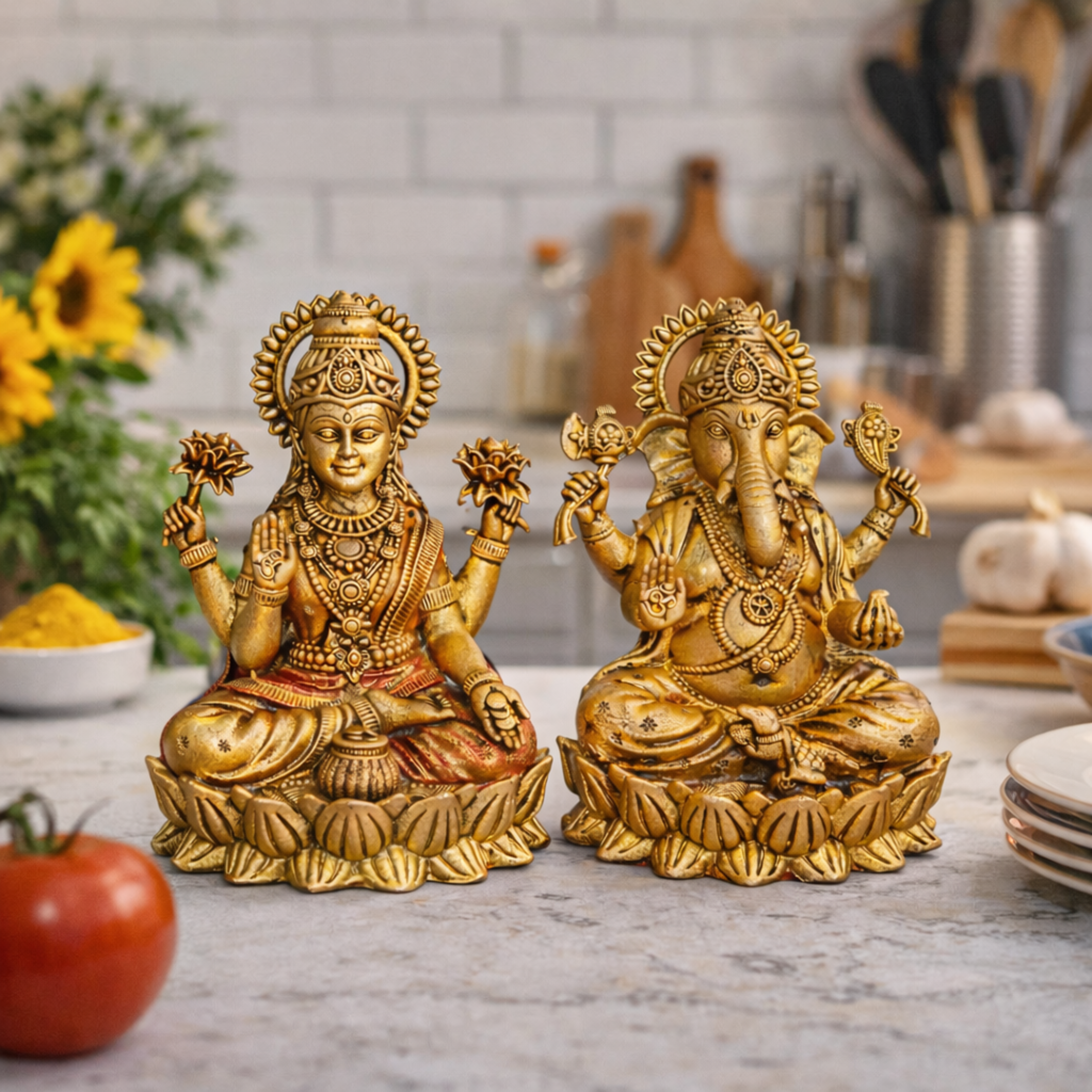 handcrafted brass lakshmi ganesh (15) handcrafted brass lakshmi ganesh (15)