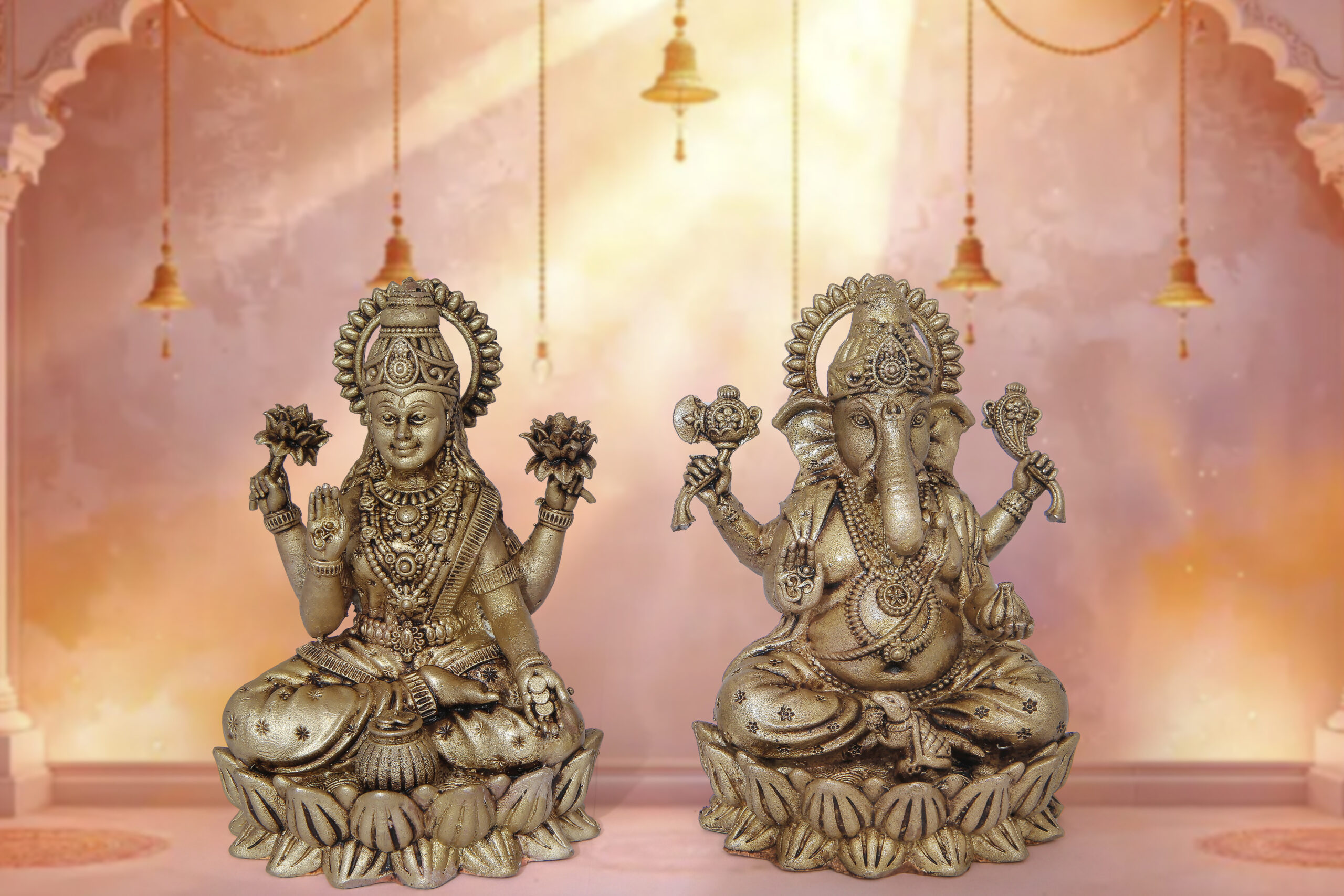 handcrafted brass lakshmi ganesh (2) handcrafted brass lakshmi ganesh (2)